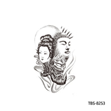 Load image into Gallery viewer, Creative Flower Arm Tattoo Stickers Animal Simulation Tattoo Stickers Men Lion Wild Wolf Tiger Full Skull Totem Tattoo Stickers
