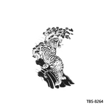 Load image into Gallery viewer, Creative Flower Arm Tattoo Stickers Animal Simulation Tattoo Stickers Men Lion Wild Wolf Tiger Full Skull Totem Tattoo Stickers
