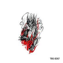 Load image into Gallery viewer, Creative Flower Arm Tattoo Stickers Animal Simulation Tattoo Stickers Men Lion Wild Wolf Tiger Full Skull Totem Tattoo Stickers
