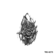 Load image into Gallery viewer, Creative Flower Arm Tattoo Stickers Animal Simulation Tattoo Stickers Men Lion Wild Wolf Tiger Full Skull Totem Tattoo Stickers
