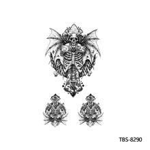 Load image into Gallery viewer, Creative Flower Arm Tattoo Stickers Sketch Flower Skull Tattoo Stickers Men Lion Wild Wolf Tiger Full Skull Totem Tattoo Stickers
