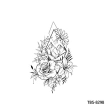 Load image into Gallery viewer, Creative Flower Arm Tattoo Stickers Sketch Flower Skull Tattoo Stickers Men Lion Wild Wolf Tiger Full Skull Totem Tattoo Stickers
