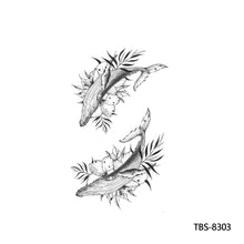 Load image into Gallery viewer, Creative Flower Arm Tattoo Stickers Sketch Flower Skull Tattoo Stickers Men Lion Wild Wolf Tiger Full Skull Totem Tattoo Stickers
