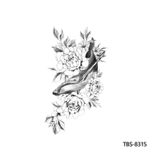 Load image into Gallery viewer, Creative Flower Arm Tattoo Stickers Sketch Flower Skull Tattoo Stickers Men Lion Wild Wolf Tiger Full Skull Totem Tattoo Stickers
