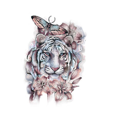 Load image into Gallery viewer, Creative Flower Arm Tattoo Stickers Sketch Skull Tattoo Stickers Fashion Men Snake Wild Wolf Tiger Full Skull Totem Tattoo Stickers
