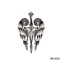 Load image into Gallery viewer, Creative Flower Arm Tattoo Stickers Sketch Skull Tattoo Stickers Fashion Men Snake Wild Wolf Tiger Full Skull Totem Tattoo Stickers

