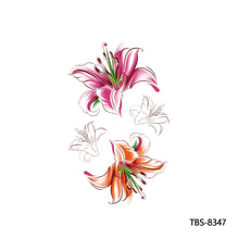 Load image into Gallery viewer, Creative Flower Arm Tattoo Stickers Sketch Skull Tattoo Stickers Fashion Men Snake Wild Wolf Tiger Full Skull Totem Tattoo Stickers
