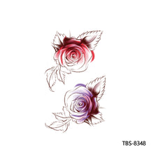 Load image into Gallery viewer, Creative Flower Arm Tattoo Stickers Sketch Skull Tattoo Stickers Fashion Men Snake Wild Wolf Tiger Full Skull Totem Tattoo Stickers
