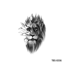 Load image into Gallery viewer, Creative Flower Arm Tattoo Stickers Sketch Skull Tattoo Stickers Fashion Men Snake Wild Wolf Tiger Full Skull Totem Tattoo Stickers
