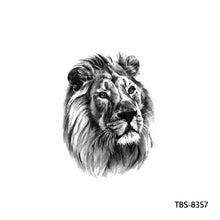 Load image into Gallery viewer, Creative Flower Arm Tattoo Stickers Sketch Skull Tattoo Stickers Fashion Men Snake Wild Wolf Tiger Full Skull Totem Tattoo Stickers
