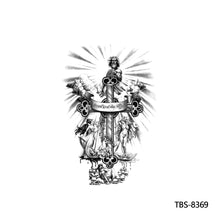 Load image into Gallery viewer, Creative Flower Arm Tattoo Stickers Sketch Skull Tattoo Stickers Fashion Men Snake Wild Wolf Tiger Full Skull Totem Tattoo Stickers
