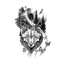 Load image into Gallery viewer, Fashion Arm Half Tattoo Stickers Totem Big Flower Men Creative Snake Lion Tiger Women Full Skull Totem Tattoo Stickers
