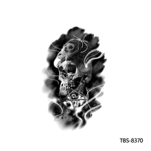 Load image into Gallery viewer, Fashion Arm Half Tattoo Stickers Totem Big Flower Men Creative Snake Lion Tiger Women Full Skull Totem Tattoo Stickers
