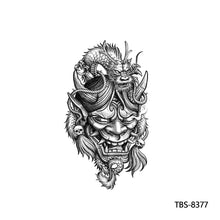 Load image into Gallery viewer, Fashion Arm Half Tattoo Stickers Totem Big Flower Men Creative Snake Lion Tiger Women Full Skull Totem Tattoo Stickers
