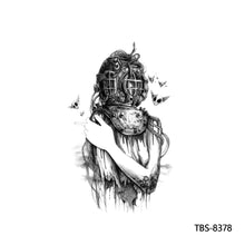 Load image into Gallery viewer, Fashion Arm Half Tattoo Stickers Totem Big Flower Men Creative Snake Lion Tiger Women Full Skull Totem Tattoo Stickers
