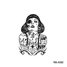 Load image into Gallery viewer, Fashion Arm Half Tattoo Stickers Totem Big Flower Men Creative Snake Lion Tiger Women Full Skull Totem Tattoo Stickers
