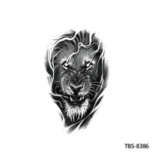 Load image into Gallery viewer, Fashion Arm Half Tattoo Stickers Totem Big Flower Men Creative Snake Lion Tiger Women Full Skull Totem Tattoo Stickers
