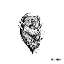 Load image into Gallery viewer, Fashion Arm Half Tattoo Stickers Totem Big Flower Men Creative Snake Lion Tiger Women Full Skull Totem Tattoo Stickers
