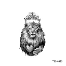 Load image into Gallery viewer, Fashion Arm Half Tattoo Stickers Totem Big Flower Men Creative Snake Lion Tiger Women Full Skull Totem Tattoo Stickers
