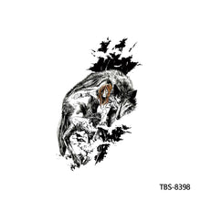 Load image into Gallery viewer, Fashion Arm Half Tattoo Stickers Totem Big Flower Men Creative Snake Lion Tiger Women Full Skull Totem Tattoo Stickers
