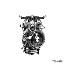 Load image into Gallery viewer, Fashion Arm Half Tattoo Stickers Totem Big Flower Men Creative Snake Lion Tiger Women Full Skull Totem Tattoo Stickers
