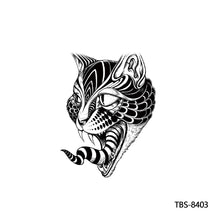Load image into Gallery viewer, Fashion Arm Half Tattoo Stickers Totem Big Flower Men Creative Snake Lion Tiger Women Full Skull Totem Tattoo Stickers
