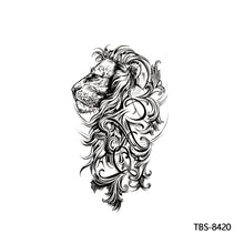 Load image into Gallery viewer, Totem Large Flower Arm Arabic Tattoo Sticker Men Creative Snake Angle Wolf Animal Women Full Skull Totem Tattoo Stickers
