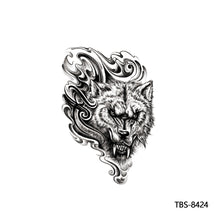 Load image into Gallery viewer, Totem Large Flower Arm Arabic Tattoo Sticker Men Creative Snake Angle Wolf Animal Women Full Skull Totem Tattoo Stickers
