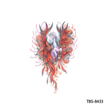 Load image into Gallery viewer, Totem Large Flower Arm Arabic Tattoo Sticker Men Creative Snake Angle Wolf Animal Women Full Skull Totem Tattoo Stickers
