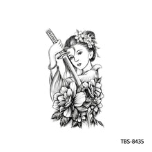 Load image into Gallery viewer, Totem Large Flower Arm Arabic Tattoo Sticker Men Creative Snake Angle Wolf Animal Women Full Skull Totem Tattoo Stickers
