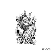 Load image into Gallery viewer, Totem Large Flower Arm Arabic Tattoo Sticker Men Creative Snake Angle Wolf Animal Women Full Skull Totem Tattoo Stickers
