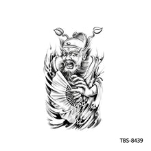 Load image into Gallery viewer, Totem Large Flower Arm Arabic Tattoo Sticker Men Creative Snake Angle Wolf Animal Women Full Skull Totem Tattoo Stickers
