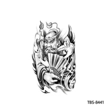 Load image into Gallery viewer, Totem Large Flower Arm Arabic Tattoo Sticker Men Creative Snake Angle Wolf Animal Women Full Skull Totem Tattoo Stickers

