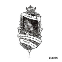 Load image into Gallery viewer, Small Full Arm Totem Tattoo Sticker Symbol Animal Skull Text Color Tattoo Sticker Men Fashion Women Totem Tattoo Stickers
