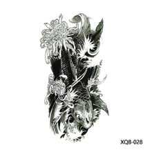 Load image into Gallery viewer, Small Full Arm Totem Tattoo Sticker Symbol Animal Skull Text Color Tattoo Sticker Men Fashion Women Totem Tattoo Stickers
