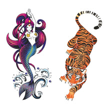 Load image into Gallery viewer, Small Full Symbol Arm Totem Tattoo Sticker Animal Skull Colorful Tattoo Sticker Men Fashion Women Totem Tattoo Stickers
