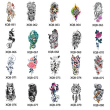 Load image into Gallery viewer, Small Full Symbol Arm Totem Tattoo Sticker Animal Skull Colorful Tattoo Sticker Men Fashion Women Totem Tattoo Stickers
