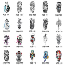 Load image into Gallery viewer, Animal Small Full Symbol Arm Totem Tattoo Sticker Skull Colorful Tattoo Sticker Men Creative Women Totem Tattoo Stickers

