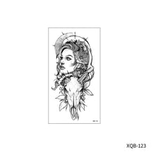 Load image into Gallery viewer, Animal Rose Small Full Arm Totem Tattoo Sticker Skull Colorful Tattoo Sticker Lotus Men Creative Women Totem Tattoo Stickers
