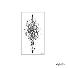 Load image into Gallery viewer, Animal Rose Small Full Arm Totem Tattoo Sticker Skull Colorful Tattoo Sticker Lotus Men Creative Women Totem Tattoo Stickers
