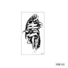 Load image into Gallery viewer, Animal Rose Small Full Arm Totem Tattoo Sticker Skull Colorful Tattoo Sticker Lotus Men Creative Women Totem Tattoo Stickers
