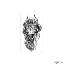Load image into Gallery viewer, Animal Rose Small Full Arm Totem Tattoo Sticker Skull Colorful Tattoo Sticker Lotus Men Creative Women Totem Tattoo Stickers
