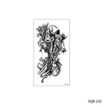 Load image into Gallery viewer, Animal Rose Small Full Arm Totem Tattoo Sticker Skull Colorful Tattoo Sticker Lotus Men Creative Women Totem Tattoo Stickers
