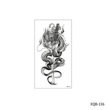 Load image into Gallery viewer, Animal Rose Small Full Arm Totem Tattoo Sticker Skull Colorful Tattoo Sticker Lotus Men Creative Women Totem Tattoo Stickers
