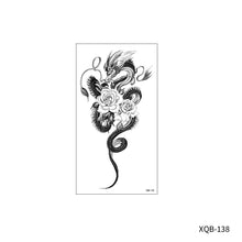 Load image into Gallery viewer, Animal Rose Small Full Arm Totem Tattoo Sticker Skull Colorful Tattoo Sticker Lotus Men Creative Women Totem Tattoo Stickers
