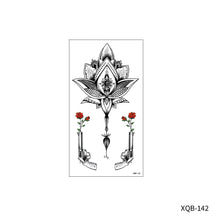 Load image into Gallery viewer, Animal Rose Small Full Arm Totem Tattoo Sticker Skull Colorful Tattoo Sticker Lotus Men Creative Women Totem Tattoo Stickers
