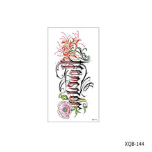 Load image into Gallery viewer, Animal Rose Small Full Arm Totem Tattoo Sticker Skull Colorful Tattoo Sticker Lotus Men Creative Women Totem Tattoo Stickers
