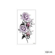 Load image into Gallery viewer, Animal Rose Small Full Arm Totem Tattoo Sticker Skull Colorful Tattoo Sticker Lotus Men Creative Women Totem Tattoo Stickers
