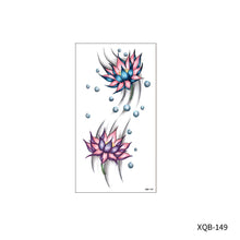 Load image into Gallery viewer, Animal Rose Small Full Arm Totem Tattoo Sticker Skull Colorful Tattoo Sticker Lotus Men Creative Women Totem Tattoo Stickers
