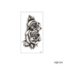 Load image into Gallery viewer, Animal Rose Small Full Arm Totem Tattoo Sticker Skull Colorful Tattoo Sticker Lotus Men Creative Women Totem Tattoo Stickers
